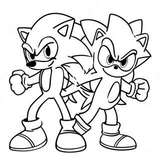 Sonic And Manic In Action Coloring Page 39783-31953