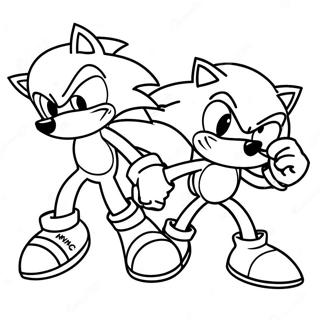 Sonic And Manic In Action Coloring Page 39783-31954