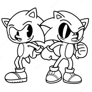 Sonic And Manic In Action Coloring Page 39783-31956