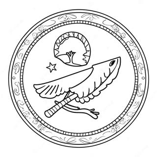 Oklahoma State Flag Coloring Page 39792-31964