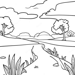 Beautiful Oklahoma Landscape Coloring Page 39793-31959