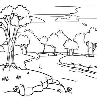 Beautiful Oklahoma Landscape Coloring Page 39793-31960