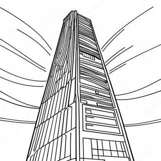 Futuristic Skyscraper Coloring Page 39803-31976