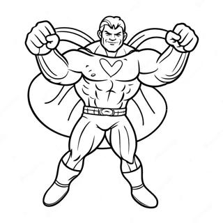 Superflex Character In Action Coloring Page 39813-31978