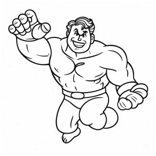 Superflex Character In Action Coloring Page 39813-31979