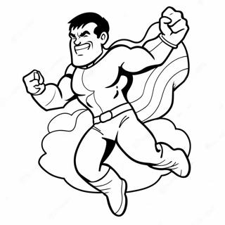 Superflex Character In Action Coloring Page 39813-31980