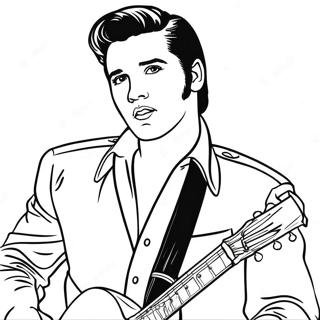 Elvis Coloring Pages