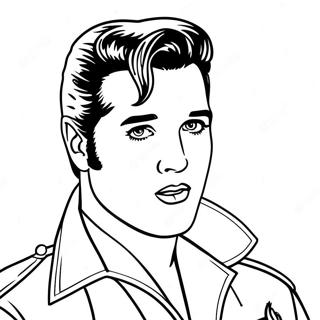 Elvis Presley Coloring Page 3981-3284