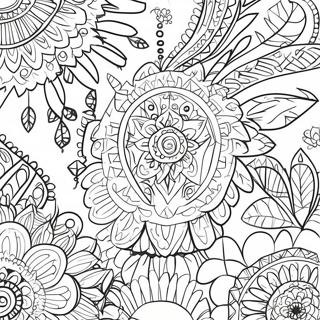 Cherokee Tribal Patterns Coloring Page 39822-31984