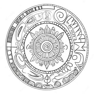 Cherokee Symbols And Designs Coloring Page 39823-43041