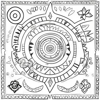 Cherokee Symbols And Designs Coloring Page 39823-43043