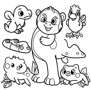 Rainforest Animals Coloring Page 39832-31988