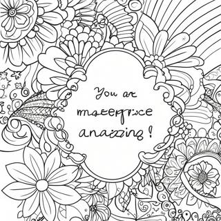 You Are Amazing Coloring Pages