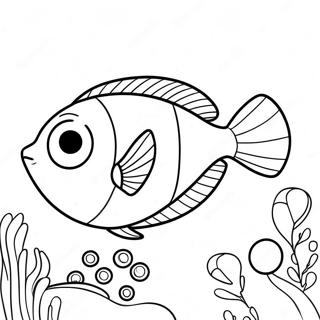 Easy Dory Coloring Pages