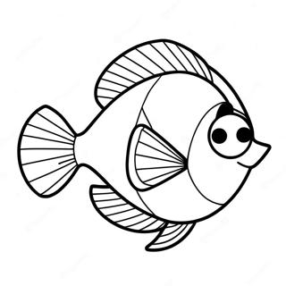 Easy Dory Coloring Page 39872-32019