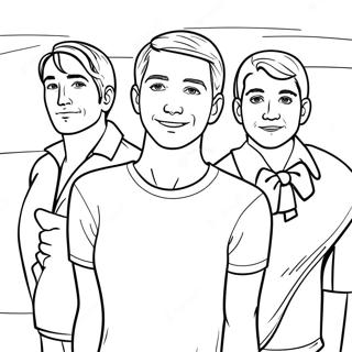 Aaron With Friends Coloring Page 39883-32038