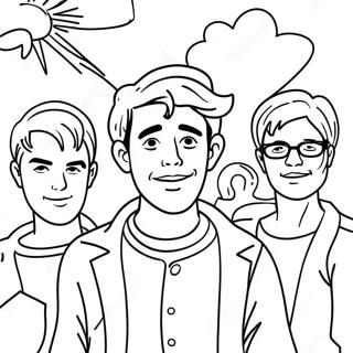 Aaron With Friends Coloring Page 39883-32039