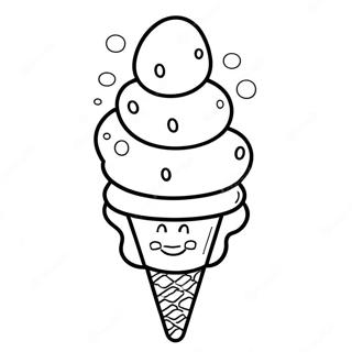 Cute Dairy Queen Ice Cream Cone Coloring Page 39893-32036