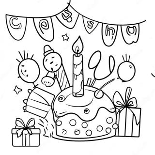 Party Coloring Pages