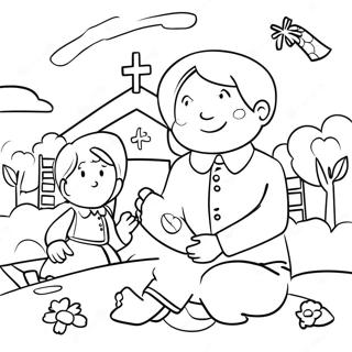 Preschool Sunday School Coloring Page 39912-32050