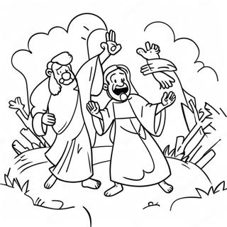 Joyful Bible Story Coloring Page 39913-32053