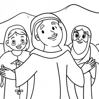 Joyful Bible Story Coloring Page 39913-32056