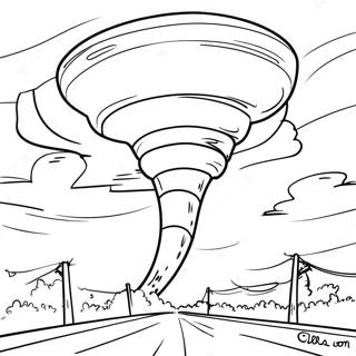 Tornado Coloring Pages