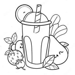 Smoothie Coloring Pages