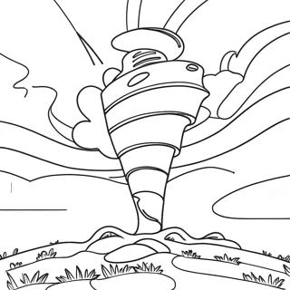 Whirling Tornado Coloring Page 3992-3285