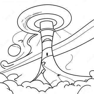 Whirling Tornado Coloring Page 3992-3287