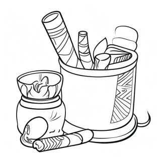 Cool Smoking Accessories Coloring Page 39943-32077