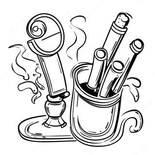 Cool Smoking Accessories Coloring Page 39943-32080