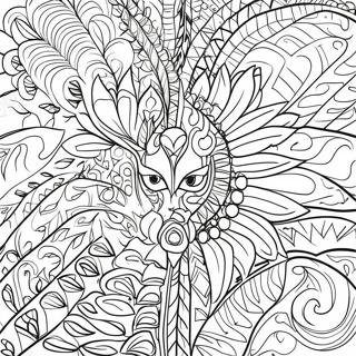 Amate Bark Painting Traditional Patterns Coloring Page 39952-32087