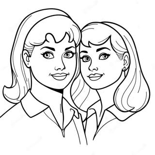 Betty And Veronica Coloring Pages