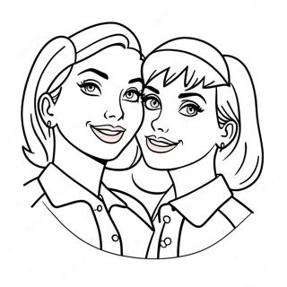 Betty And Veronica In Cheerful Outfits Coloring Page 39993-32120