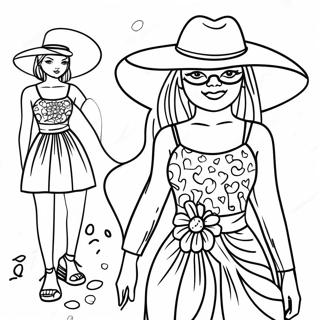 Realistic Hot Girl Coloring Pages