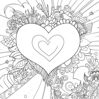 Love Is Love Heart Coloring Page 40012-32126