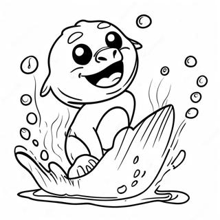 Zuma Splashing In Water Coloring Page 40023-32137