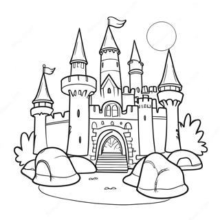 Cursed Castle Coloring Page 40053-32161