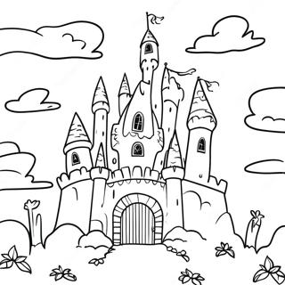 Cursed Castle Coloring Page 40053-32162