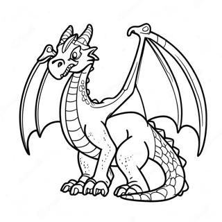 Dnd Dragon Coloring Page 4011-3296