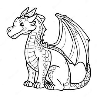 Dnd Dragon Coloring Page 4011-3376