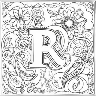 Colorful Russian Alphabet Characters Coloring Page 40123-32218