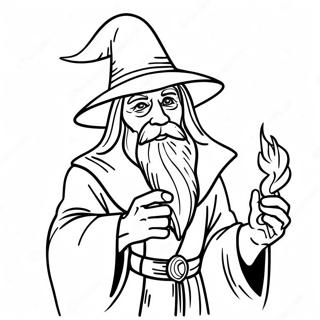 Dnd Wizard Casting Spell Coloring Page 4012 3339