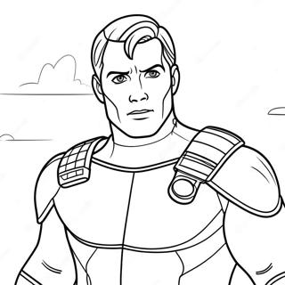 Adventurous Movie Hero Coloring Page 40143-32247