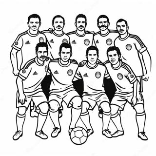 Vibrant Mexico Soccer Team Coloring Page 40153-32238