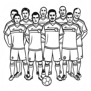 Vibrant Mexico Soccer Team Coloring Page 40153-32239