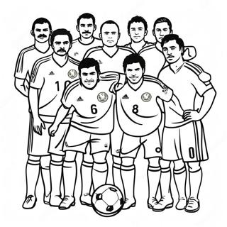 Vibrant Mexico Soccer Team Coloring Page 40153-32240