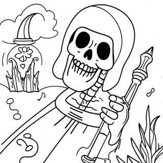 Death Themed Coloring Page 40162-32243