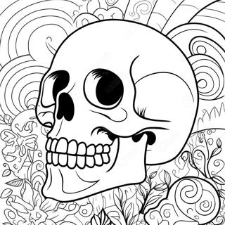 Spooky Skull Coloring Page 40163-32253